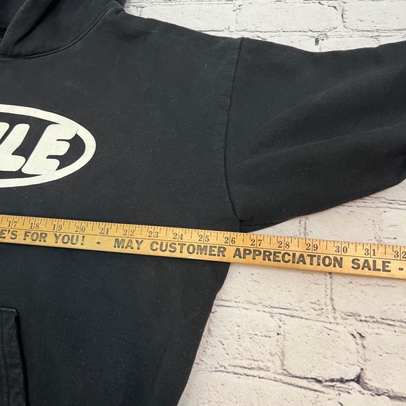 Don't Forget to Smile Heavy Fleece Hoodie Grunge Size XL - Picture 11 of 11